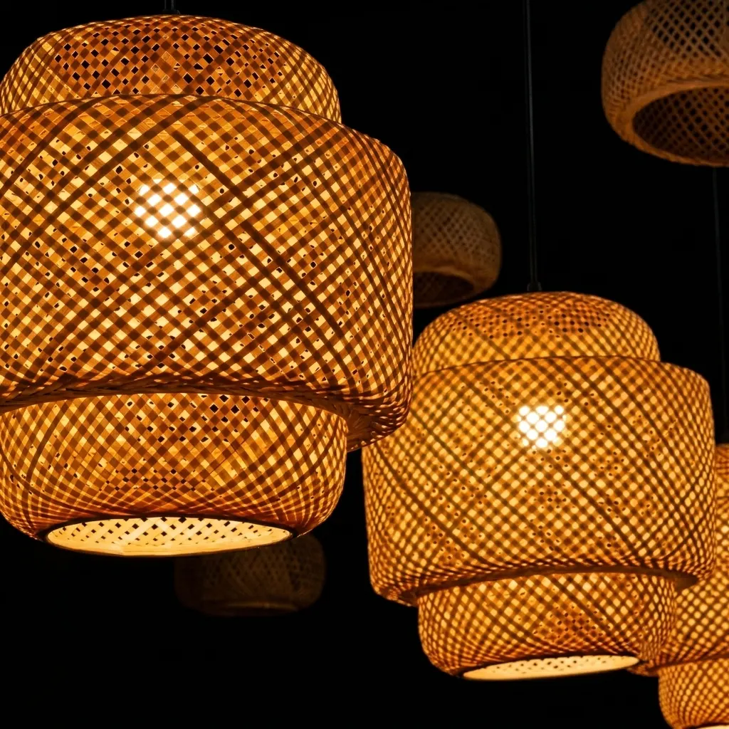 bamboo hanging lamp